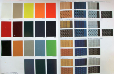 Preview: BMW Modellprogramm 1971 Farben + Polster, Preisliste Automobilprospekte (10304)